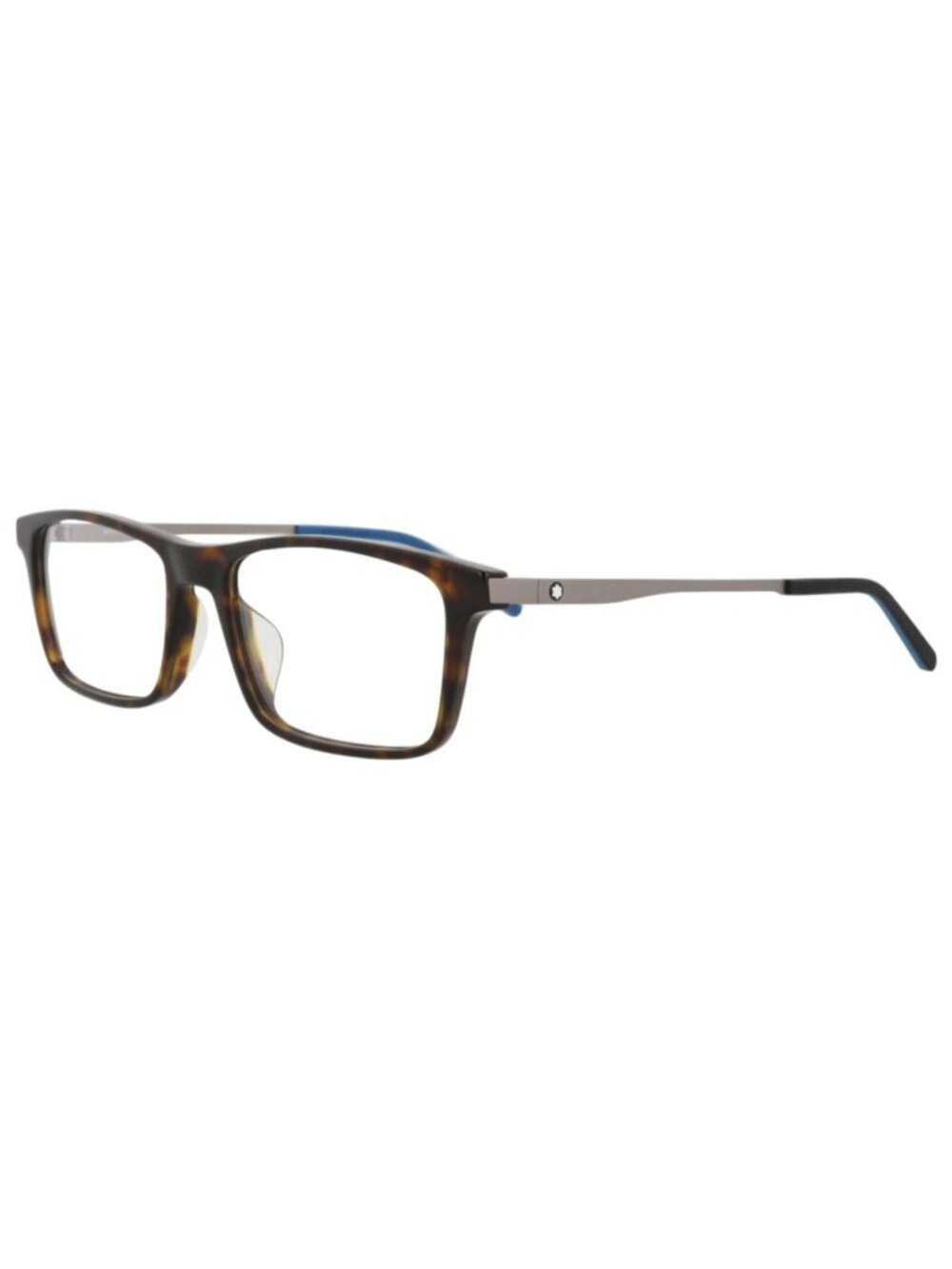 New Montblanc Women's Eyeglasses Square Rectangle Acetate Frame Mens Havana Ey